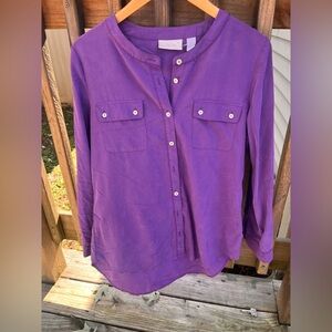 Chico's Vibrant Purple Shirt
